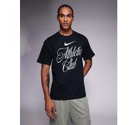 Nike Training - Athletic Club - T-shirt nera con grafica del logo-Nero M