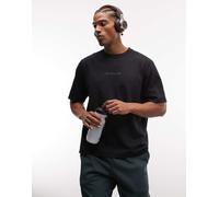 Nike Training - Athletic Club - T-shirt nera traforata con scritta del logo-Nero XS