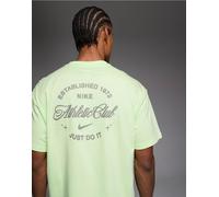 Nike Training - Athletic Club - T-shirt verde lime con stampa grafica sul retro XL