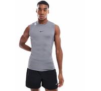 Nike Training - Dri-FIT - Canotta attillata grigia-Nero XL