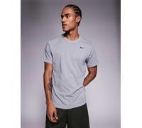Nike Training - Dri-FIT - T-shirt grigio chiaro con logo S
