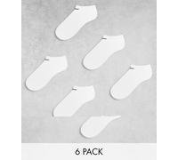 Nike Training - Everyday - Confezione da 6 paia di calzini sportivi bianchi ammortizzati-Bianco M