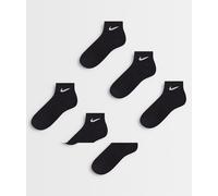 Nike Training - Everyday Cushioned - Confezione da 6 paia di calzini neri ammortizzati-Nero S