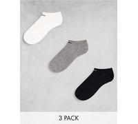 Nike Training - Everyday Lightweight - Confezione da 3 paia di fantasmini leggeri multicolore M