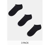 Nike Training - Everyday Lightweight - Confezione da 3 paia di fantasmini leggeri neri-Nero L
