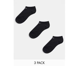 Nike Training - Everyday Lightweight - Confezione da 3 paia di fantasmini leggeri neri-Nero XL