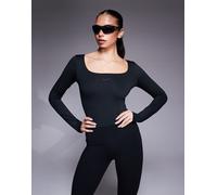 Nike Training - Form - Body nero a maniche lunghe M