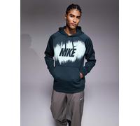 Nike Training - Heritage - Felpa con cappuccio verde scuro con grafica L