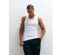 Nike Training - NAC Dri-FIT - Top senza maniche bianco a coste M