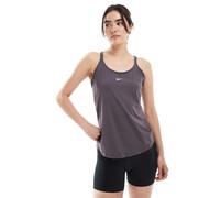 Nike Training - One Dri-FIT - Canotta con spalline sottili color grigio scuro S