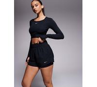 Nike Pantaloncini One Dri-FIT 2-in-1 vita alta 3 pollici Nero XL Donna