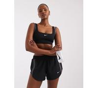 Nike Training - One Dri-FIT - Reggiseno sportivo a doppia fodera nero e grigio L