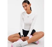 Nike Training - One Dri-FIT - Top aderente a maniche lunghe bianco M