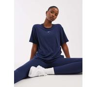 Nike Training - One Dri-FIT - Top comodo a maniche corte blu navy M