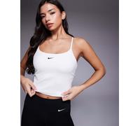 Nike Training - One Dri-FIT - Top senza maniche con reggiseno bianco XXL