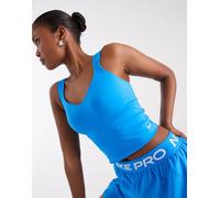 Nike Training - Pro Dri-FIT - Reggiseno senza maniche taglio lungo blu L