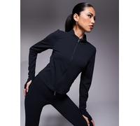 Maglia a manica lunga Dri-FIT con zip a tutta lunghezza Nike Zenvy - Donna - Nero M (IT 44-46)