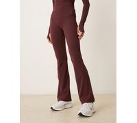 Nike Training - Zenvy - Leggings a zampa a vita alta bordeaux-Rosso XS