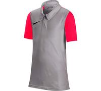 Nike Trophy IV, Polo Shirt Bambini e Ragazzi, Grigio Peltro/Cremisi Brillante/Nero, L