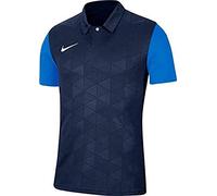 Nike Trophy IV SS, Maglia Bambini e Ragazzi, Midnight Navy/Photo Blu/Bianco, L