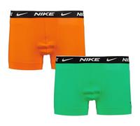 Nike Trunk 2 PK, Everyday Cotton Stretch, Boxer da Uomo (IT, Testo, XL, Regular, Regular, Stadium Green/Safety Orange)