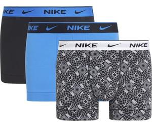 Nike Trunk 3pk, Boxer da Uomo, Confezione da 3 Pezzi… (IT, Testo, XL, Regular, Regular, Black Circle Print/Photo Blue/Black)
