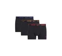 Boxer sportivi da uomo Nike Everyday Cotton Stretch 3P - black light crimson/ocher/deep night - Nero (M)