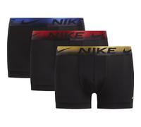 Nike Trunk 3PK Intimo, Blk-Uni Red WB/H RYL WB/Gld Met WB, S Uomo