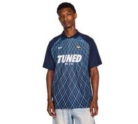 Nike Tuned Uomo - Magliette Blu - Taglia S - Poly Jersey Blue S