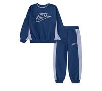 Nike Kids Ft Blocked Crew Long Sleeve Set Blu 6-7 Years Bambini