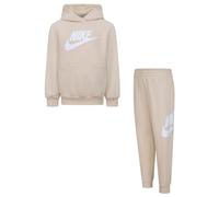 NIKE -TUTA COMPOSTA DA FELPA E PANTALONE -FELPA CON CAPPUCCIO -FELPA CON TASCHE A MARSUPIO -FELPA CON LOGO RICAMATO -PANTALONE CON GIROVITA REGOLABILE CON CORDINO -PANTALONE CON ORLO ELASTICO beige X5