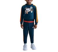 NIKE Tuta da Bambini Girocollo Fleece Blu Taglia 6-7 A Codice 86N497-U48