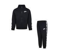 Nike Tuta da ginnastica Nike Little Poly con zip intera e logo a nastro Set 9298cm Nero