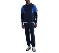 Tuta da tennis da uomo Nike Sportswear Club Fleece Hooded - obsidian/white/game royal/white - Blu (M)