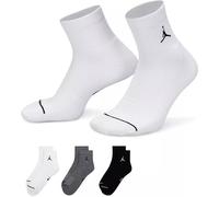 Nike U J Everyday Cush Poly Ale 3pr-144 Calzini, Bianco/Nero/Carbonio Riscaldatore/Nero, M Unisex-Adulto