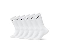 Nike U NK Everyday Cush Crew 6PR-BD, Calzini Unisex-Adulto, White/(Black), S