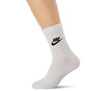Nike U Nk NSW Evry Essential Crew, Calzini Unisex - Adulto, White/Black, M