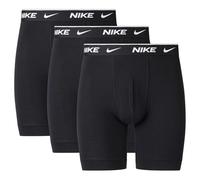Nike Underwear Uomo Essential Boxer Brief Long Pacco da 3 - Gambe più Lunghe, Anti-sfregamento, Seduta Stabile, Black, M