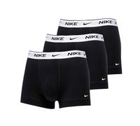Nike - Confezione da 3 paia di boxer aderenti in cotone elasticizzato neri con fascia in vita bianca-Nero XS