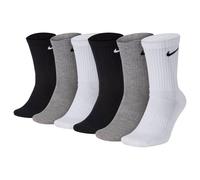Nike Unisex 6er Pacco Calzini da Sport - Everyday, Cotone Cushioned Crew, Unita