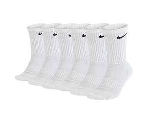 Nike Unisex 6er Pacco Calzini da Sport - Everyday, Cotone Cushioned Crew, Unita