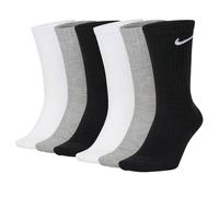 Nike Unisex Calzini Tennis,6er Pacco - Cushioned - Training Crew Calzini,Tinta