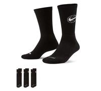 Set di 3 paia di calzini Nike Everyday Nero Unisex - DA2123-010 - Taille XL (46-50)