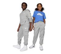 Nike Unisex Kids Full Length Pant K NSW Club FLC Crgo Pnt Lbr, Dk Grey Heather/Base Grey/White, FD3012-063, XL