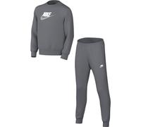 Nike Unisex Kids Tracksuit K Nsw Tracksuit Poly Crew Hbr, Smoke Grey/White/White, FD3090-084, S