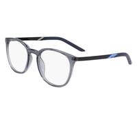 Nike Unisex NIKE 7257 034 Montature da vista Plastica Grigio scuro Rotonda