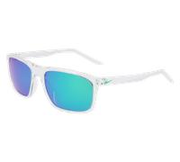 Nike Unisex NIKE FIRE L P FD1819 900 Occhiali da sole Bio-iniettato Trasparente Verde Squadrata Polarizzata Specchiato