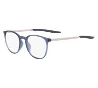 Nike Unisex Nike NIKE 7280 422 Montature da vista Plastica Blu Geometrica Normale Fotocromatiche