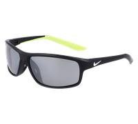 Nike Unisex Nike NIKE RABID 22 DV2371 011 Occhiali da sole Plastica Nero Argento Squadrata Specchiate Fotocromatiche