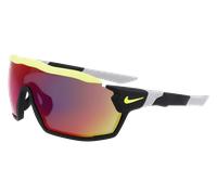 Nike Unisex Nike NIKE SHOW X RUSH E DZ7369 010 Occhiali da sole Bio-iniettato Nero Grigio Maschera Normale Fotocromatiche